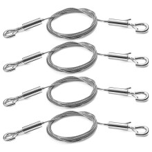Adjustable Picture Hanging Wire 4PCS Mirror Frame Kit - Heavy Duty Stainless Steel Wire Rope 3 Meter x 1.5MM