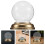 Runde Schneekugel Mit Goldbasis, Leere , Bastelglas Klar 9