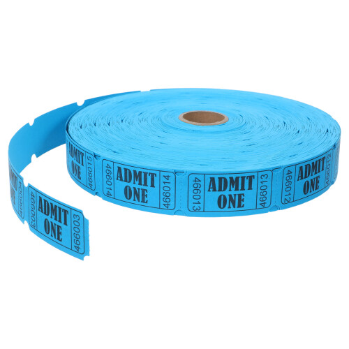 Himmelsblaue Papiertickets Für Party Eintritt Raffle