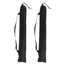 2Pcs Black Polyester Baseball Bat Case Shoulder Bag for Outdoor Sports