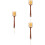 3St Badborstel Handvat Douche Back Scrubber Bruin Zachte 8