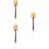 3St Badborstel Handvat Douche Back Scrubber Bruin Zachte 9