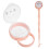 4Sets Schnullerhalter Pp+silikon, Kompakte Aufbewahrungsbox Pink 2
