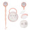 4Sets Schnullerhalter Pp+silikon, Kompakte Aufbewahrungsbox Pink 11