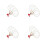16Stk Blank Paddle Fan Weiß Holz Doppelseitig Für Kinder 5