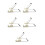 5Pièces Support Réglable Aluminium Portable Design Argent 4