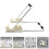 5Pièces Support Réglable Aluminium Portable Design Argent 10