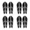 8Paare Schwarze Sticker Öl Tank 4