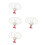 16Stk Blank Paddle Fan Weiß Holz Doppelseitig Für Kinder 6