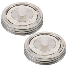 8Pcs Stainless Steel Fermenting Lids for Wide Mouth Mason Jars