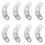 20Pairs Silver Iron Heel Repair Tips Durable Boot Sole Protection Kit 1