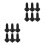 12Pièces Vis De Tige Valve Acier Noir Durable 6