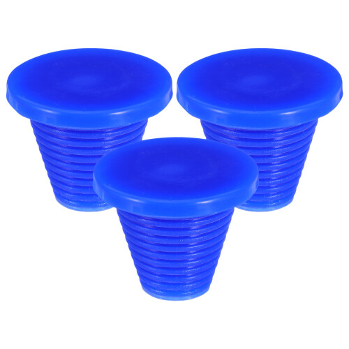 6Pcs Blue Durable Silicone Tube End Caps Quick Installation Pipe Seal 1