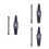3Pièces Extracteur Vis Noir Acier Haut Carbone Usage 3