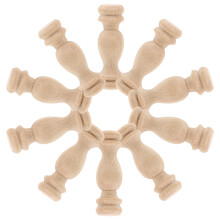 20Pcs Treated Wood Khaki Banister Spindles Decorative Pillars for Home