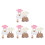 8Sets Comfortable Plush Bear Sweater and Suspender Pants for Toys 4