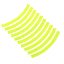 2Pcs Waterproof Reflective Bike Wheel Sticker Fluorescent Safety Tape