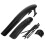 2Sets Mountain Bike Rear Mudguards Extended Coverage Black Pc Nylon 1