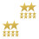 48Pcs Double Printed Gold Star Cutouts Paper Decorations 9