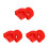 6Pcs ABS Ladder Tie Rod Cover Red Folding Ladder Hinge Replacement 4