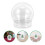 48Pcs Clear DIY Snow Globe Kit Multifunctional Plastic Globes for Home 10