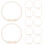 24Pcs Easy Slide Beige Plastic Shower Curtain Hooks for Home Use 10