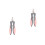 2Pièces Taille- Pour Chat Chiot Rose Matériel Ergonomique 2