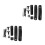 2Sets Mountain Bike Rear Mudguards Extended Coverage Black Pc Nylon 7