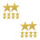 48Pcs Double Printed Gold Star Cutouts Paper Decorations 5