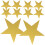48Pcs Double Printed Gold Star Cutouts Paper Decorations 2