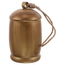 3Stk Dekorative Bauernhofglocken Metall Mit Hanfseil Für Haustiere