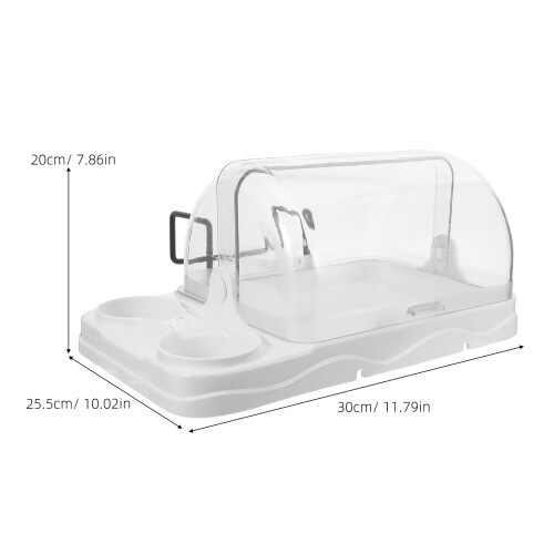 Portable Clear Snack Box Container with Compartments for Parties 1