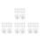 48Pcs Clear DIY Snow Globe Kit Multifunctional Plastic Globes for Home 8