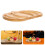 2Stk Bambus Kürbis Servierplatte Holz Snacktablett Hellgelb Für Herbst 11