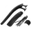2Sets Mountain Bike Rear Mudguards Extended Coverage Black Pc Nylon 2