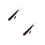 2Stk Pink LED Flackernde Luminous Tie Party Deko 9