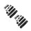 2Sets Mountain Bike Rear Mudguards Extended Coverage Black Pc Nylon 8