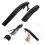2Sets Mountain Bike Rear Mudguards Extended Coverage Black Pc Nylon 11