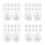 48Pcs Clear DIY Snow Globe Kit Multifunctional Plastic Globes for Home 7