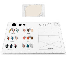 4Stk Silikon Nageltrainingsmatte Praxis Matte Für Acryl Nail Art