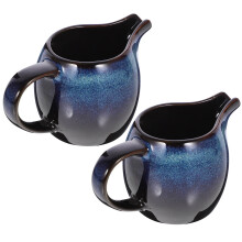 4Stk Kleine Blaue Keramik-Creamer Für Café, Teezeit Und Soßen Genießen