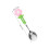 2Pièces Ensemble Couverts Acier Silicone Motif Tournesol 2