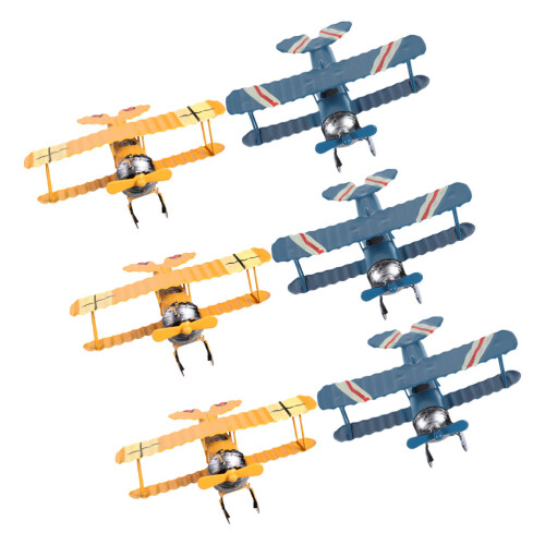 12Pièces Avions Fer Rétro Décoration Pour Bureau Enfant 2