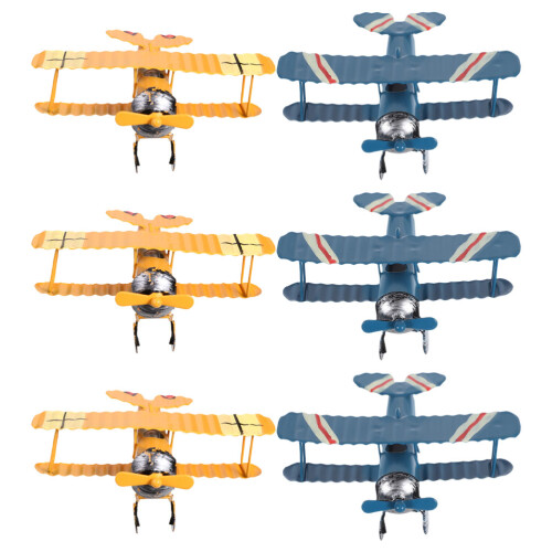 12Pièces Avions Fer Rétro Décoration Pour Bureau Enfant 1