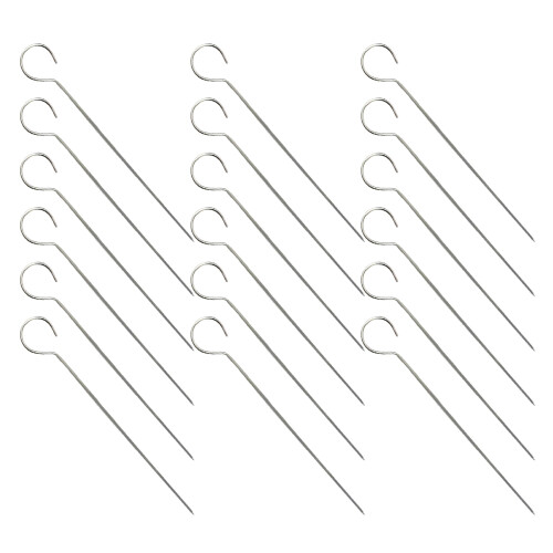 100Stk Silberne Grillspieße Für Und Luftfritteuse 2