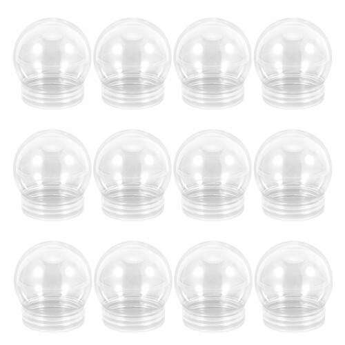 48Pièces Bocaux Globe De Neige Transparent DIY En 1