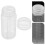 20Pièces Conteneurs Lait Jetables 100Ml Transparent Large 11