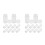 20Pièces Conteneurs Lait Jetables 100Ml Transparent Large 10