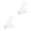 2Pièces Support Couteaux Clair Base Stable Pour Cuisine 4