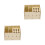 2Pièces Support Bois Ciseaux Rangement Salon Couleur Assortie 8
